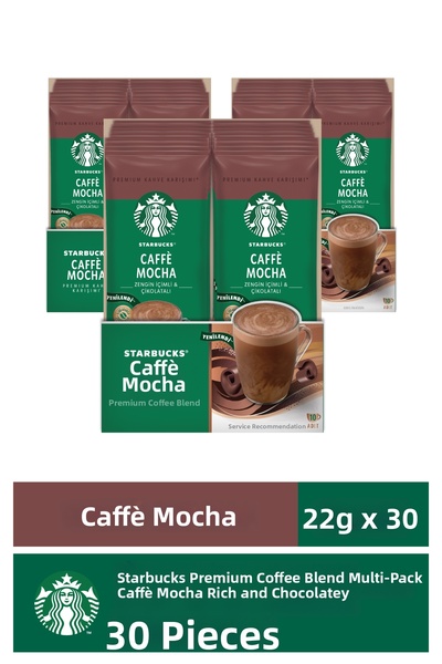 Starbucks Caffè Mocha Premium Coffee Blend 3 X 10 Pack (10X22G)