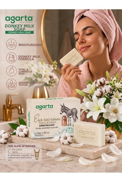 Altınoluk Haremia Natural Agarta Soap | Daily Hand and Body Care Bar Soap wit...