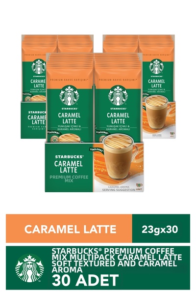 Starbucks Caramel Latte Premium Coffee Mix 23 g X 30 Pieces
