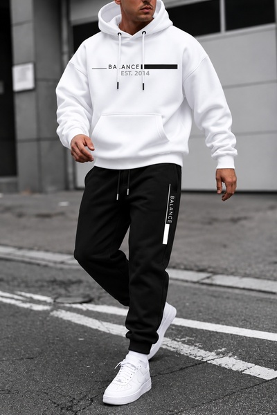 EURO CODE Men's Hooded Sweatshirt and Jogger Pants Set
