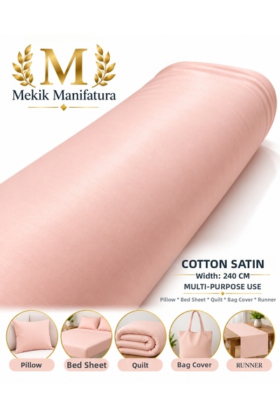 MEKİK MANİFATURA Țesătură din bumbac satinat mat, 240 cm, țesătură de hobby, ...