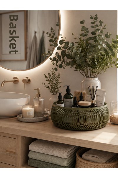 TriORA DESIGN Modern Minimal Timeless Helix Modern Geometric Basket Set Prese...