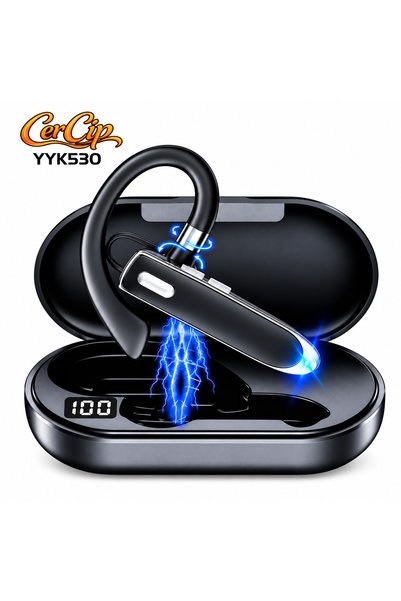 CerCip YYK530 Ακουστικά Bluetooth με Θήκη Φόρτισης, Αυτονομία Μπαταρίας 15 Ώρ...
