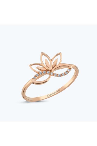 Altınbaş Pırlanta Lotus Çiçeği Yüzük