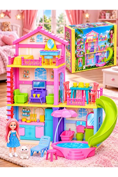 a v d a Lola's Holiday House Lolanın Kaydıraklı Havuzlu Tatil Evi Oyuncak Ev ...