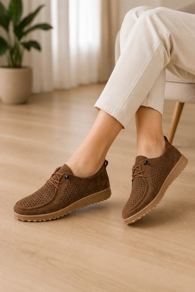 homiro Women's Comfortable Summer Perforated Casual Shoes