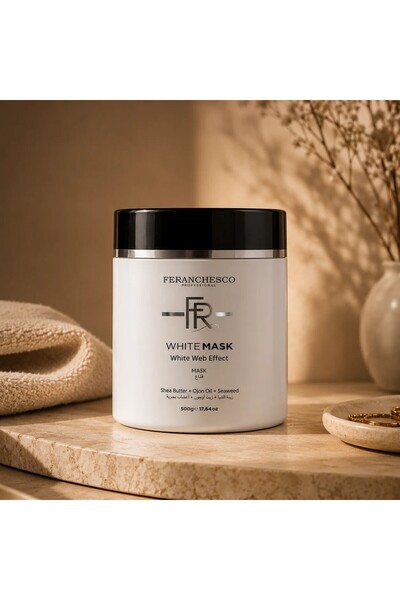 Feranchesco Professional White Mask 500g Deep Repair Hair Mask with Shea Butt...