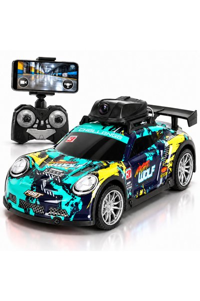 ANGMAD Masinuta cu telecomanda cu camera WiFi HD, control telefon, LED, drift...