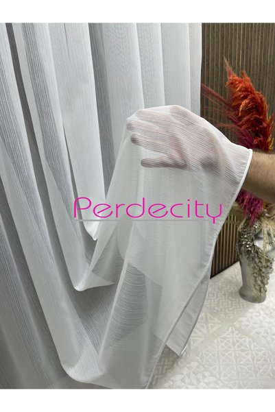 PERDECITY SEQUINED Bamboo-Lined, Wrinkle-Resistant, No-Iron Sheer Curtain wit...