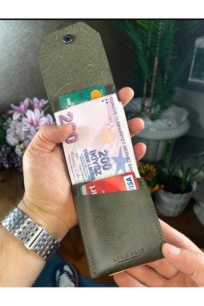 LORİS POLO Viral Hakiki Deri Bol Kartlıklı Kullanışlı unisex Cüzdanı