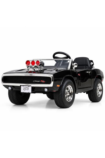 Colorland Dodge Charger Kids Ride On 12V, Black