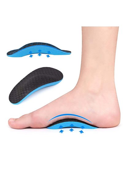 Choice4 1Pair Black Blue 1/2/4Pairs EVA Arch Support Half Pad, Anti-Slip Cush...