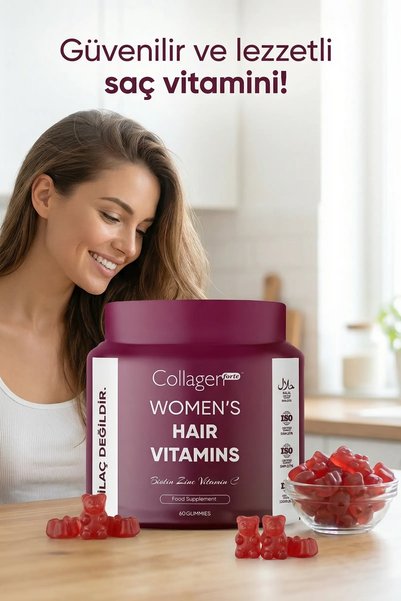 Collagen Forte Platinum Saç Vitamini, Biotin, Kolajen, Folik Asit, Vitamin A, B3, B6, B12, C Vitamin