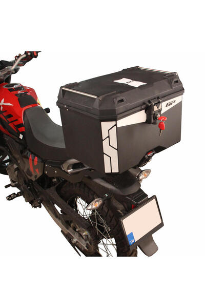 GP KOMPOZİT GP Kompozit Universal 45 lt Plastik Motosiklet Çantası Siyah