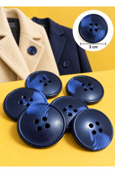 İMREN AKSESUAR 3 cm Buttons for Coats, Cardigans, and Jackets—1 Pack of 5