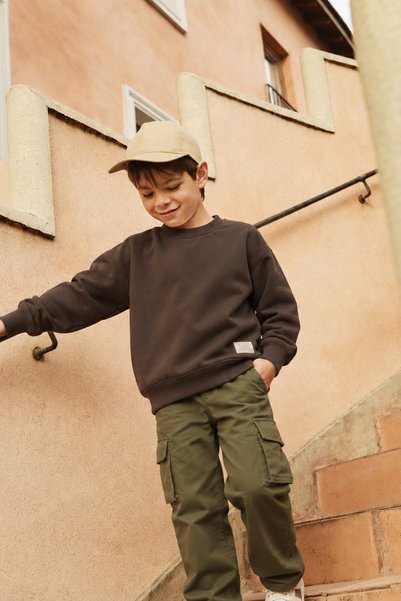 Cigit Sweatshirt 2-12 Years Brown