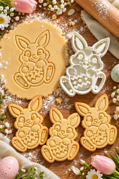 3DPrintLix Cute Easter Bunny Themed Cookie Mold