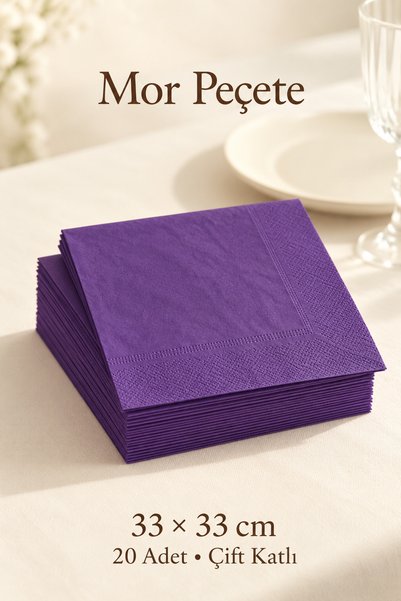 Cadde Süs Colorful Double Layer Paper Napkins