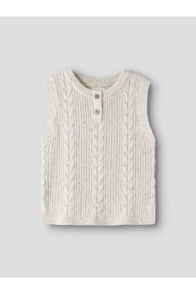 Lil' Atelier Vestă tricotată croială normală