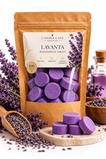 CandleCastCreation Lavanta Kokulu Buhurdanlık Koku Tableti – Kokulu Wax Melt ...