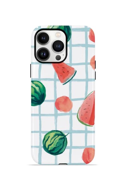 PiyasaSepeti iPhone 14 Pro Vorian Double-Layered Protective Case - Watermelon...