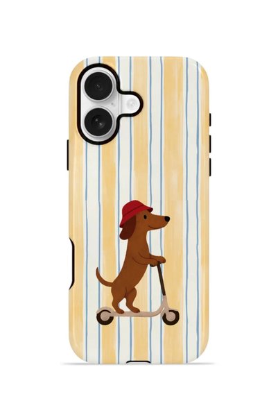 PiyasaSepeti iPhone 16 Plus Vorian Double-Layered Protective Case - Dachshund...
