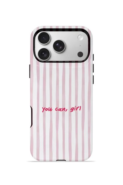 PiyasaSepeti iPhone 17 Pro Vorian Double-Layered Protective Case "You Can Girl"