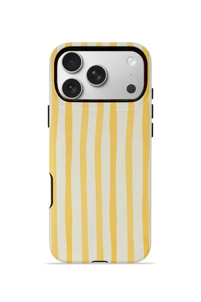 PiyasaSepeti iPhone 17 Pro Vorian Double-Layered Protective Case in Buttercre...