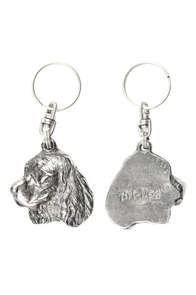 Art - Dog Welsh Springer Spaniel - Pandantiv câine placat cu argint, decorați...