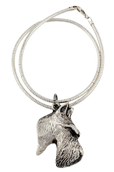 Art - Dog Terrier scoțian - Colier cu câine, bijuterii unice pentru iubitorii...