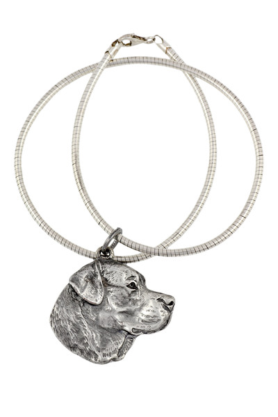 Art - Dog Labrador Retriever - Colier cu câine, bijuterie unică pentru iubito...
