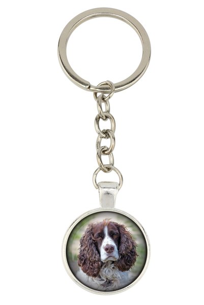Art - Dog English Springer Spaniel - breloc cu fotografia ta, decorațiune pen...