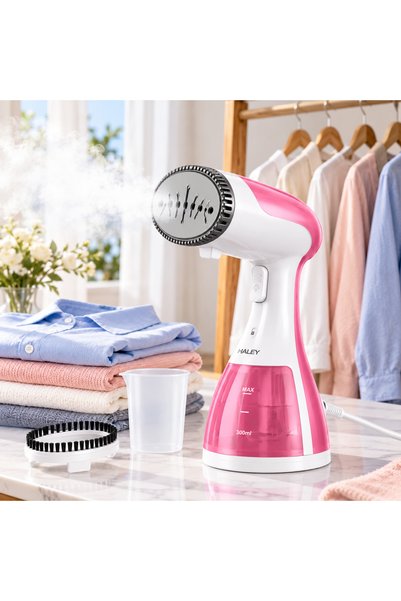 HALEY Portable 1500W Clothes Steamer – 15s Heat-Up, 300ml Tank, Leak-Proof Wr...
