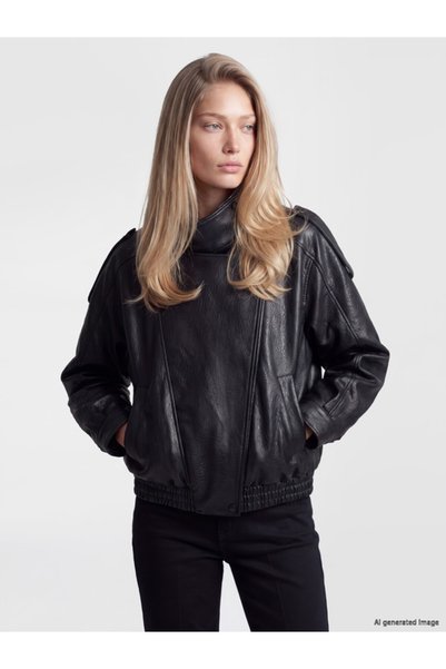 LC Waikiki Sparkling Choices from Shining Store: Stand Collar Loose Fit Women...