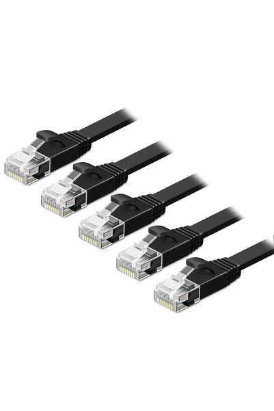 Choice6 كابل إيثرنت Cat6 بطول 10 أقدام، عبوة من 5 قطع من CYANMI، كابل شبكة إن...