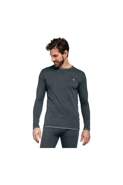 SCHOFFEL Bluză termică bărbați Merino Sport Pirate Negru