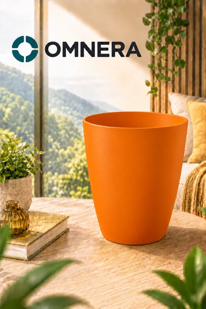 OMNERA 12 Pot Dekoratif Turuncu Orkide Saksısı | Modern Tasarımlı İç Mekan Bi...