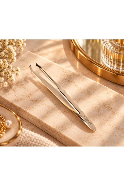 MİNİFİYONK Straight-Tip Tweezers, Solingen Gold Straight-Tip Tweezers No. 97