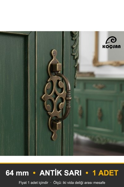 KOÇSAN Özlem Kulp Luxury Country Kitchen Furniture Cabinet Drawer Handle Anti...