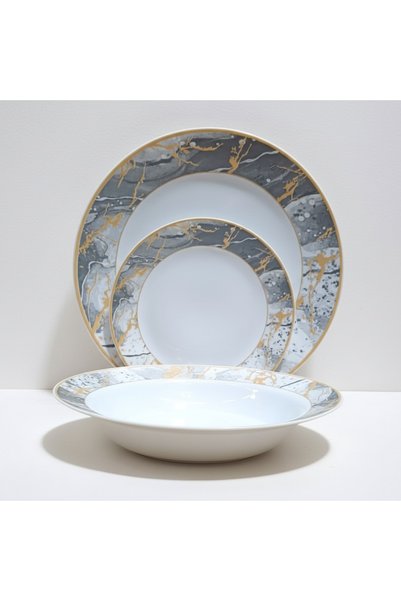 OEM Serviciu de masă opal Majestic Night, 18 piese, 6 persoane
