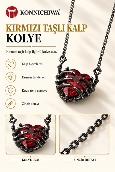 FG KONNİCHİWA Women Men Steel Clamshell Heart Pendant Steel Chain Twist Chain...