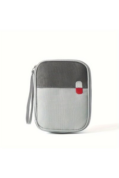 choice2 Light Grey Mini Medicine Organizer Bag Outdoor First Aid Kit Portable...