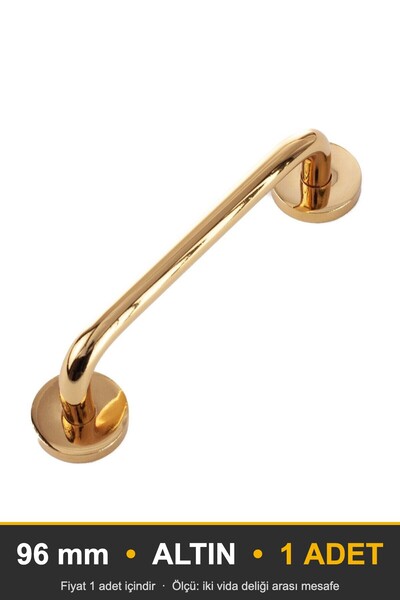 KOÇSAN Efsun Gold 96 mm Handle Luxury Country Kitchen Furniture Cabinet Drawe...