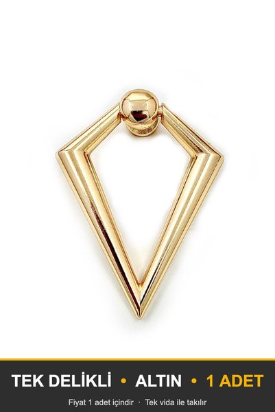KOÇSAN Ucgen Sarkac Gold Button Handle Luxury Country Kitchen Furniture Cabin...