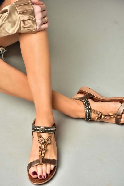 Fox Shoes S258015209 Copper Low Sole Women's Sandals