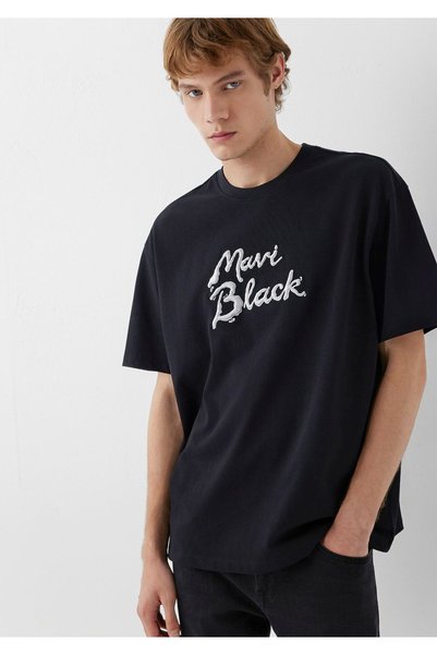 Mavi Black Siyah Tişört Loose Fit / Bol Rahat Kesim 0620210-900