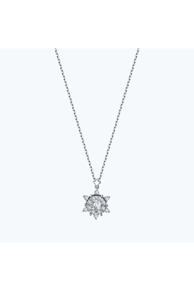 Altınbaş Pırlanta Lotus Çiçeği Kolye