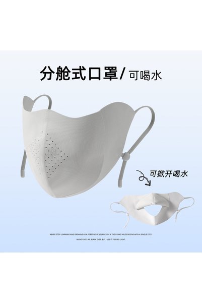 Choice 1 piece 2026 New Water Drinking Sunscreen Mask for Girls, UV Protectio...