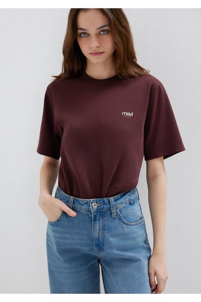 Mavi Jeans Baskılı Bordo Tişört Regular Fit / Normal Kesim 1613804-70223
