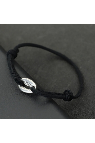 Choice black Handwoven Rope Macrame Bracelet Men Adjustable Nickel Black Shel...
